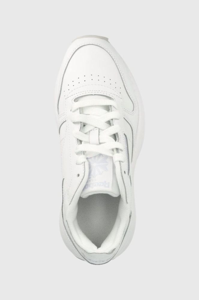 Шкіряні кросівки Reebok Classic Leather SP Extra колір білий HQ7196-WH/OGR/LIL фото 4