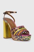 Шкіряні сандалі Kurt Geiger London Pierra 8882299999 колір барвистий