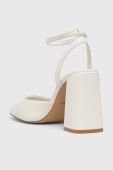 Туфлі Aldo Ingenue колір білий каблук блок відкрита п'ята 13567218.Ingenue