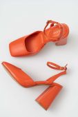 Туфлі Aldo Ingenue колір помаранчевий каблук блок відкрита п'ята