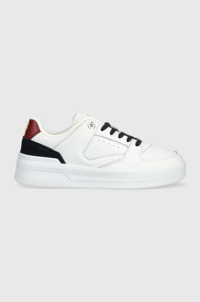 Шкіряні кросівки Tommy Hilfiger LEATHER BASKET SNEAKER колір білий (2992566)