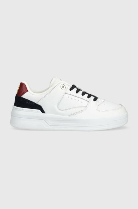 Шкіряні кросівки Tommy Hilfiger LEATHER BASKET SNEAKER колір білий (2992566)