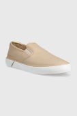 Кеди Tommy Hilfiger ESSENTIAL SLIP-ON SNEAKER жіночі колір бежевий FW0FW06956