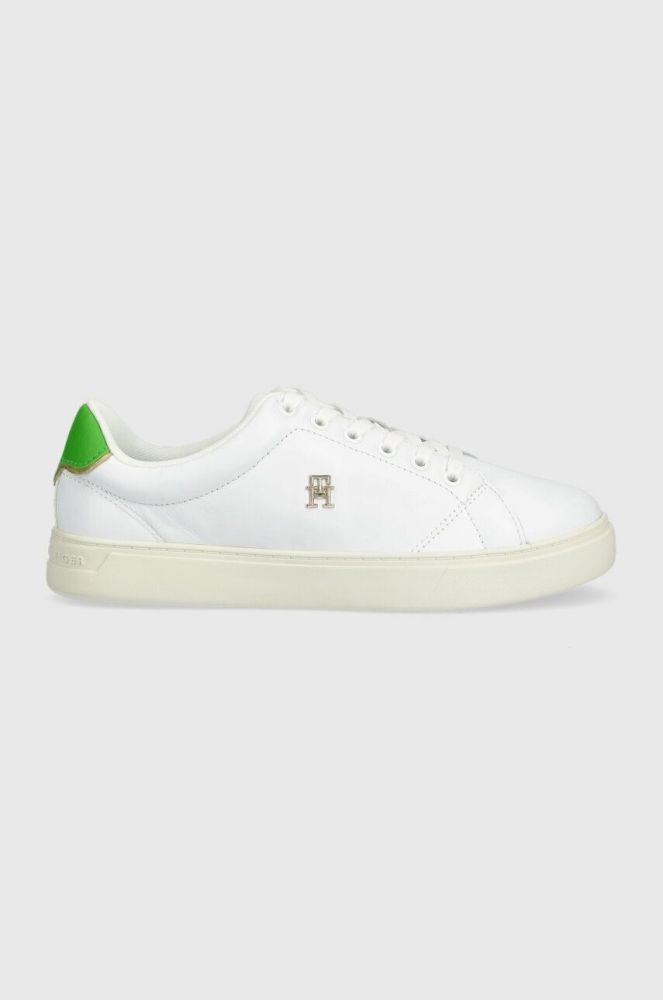 Шкіряні кросівки Tommy Hilfiger ELEVATED ESSENTIAL COURT SNEAKER колір білий