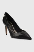 Шкіряні туфлі Tommy Hilfiger TH POINTY FEMININE PUMP Колір чорний FW0FW07000 колір чорний