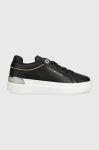 Шкіряні кросівки Tommy Hilfiger LUX METALLIC CUPSOLE SNEAKER колір чорний FW0FW07030 Шкіряні кросівки Tommy Hilfiger LUX METALLIC CUPSOLE SNEAKER колір чорний FW0FW07030