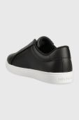 Шкіряні кеди Tommy Hilfiger ELASTIC SLIP ON SNEAKER жіночі колір чорний FW0FW07032