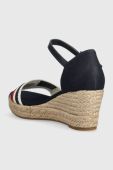 Сандалі Tommy Hilfiger MID WEDGE CORPORATE жіночі колір синій на танкетці