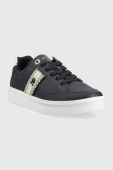 Шкіряні кросівки Tommy Hilfiger COURT SNEAKER WITH WEBBING колір синій FW0FW07106