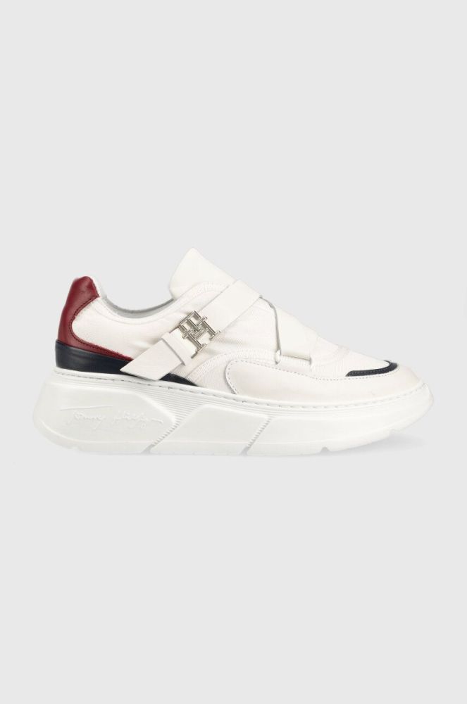 Кросівки Tommy Hilfiger LUX HRDWARE SNEAKER колір білий FW0FW07110