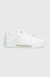 Шкіряні кросівки Tommy Hilfiger COURT SNEAKER GOLDEN TH колір білий FW0FW07116 Шкіряні кросівки Tommy Hilfiger COURT SNEAKER GOLDEN TH колір білий FW0FW07116