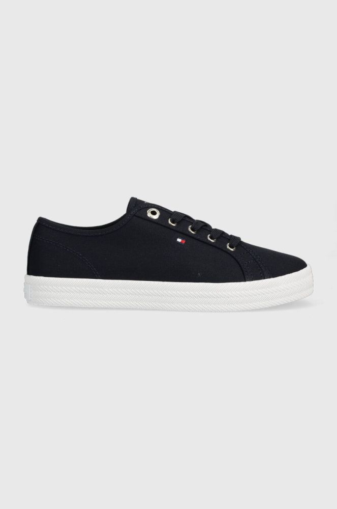 Кеди Tommy Hilfiger ESSENTIAL VULCANIZED SNEAKER жіночі колір синій FW0FW07119