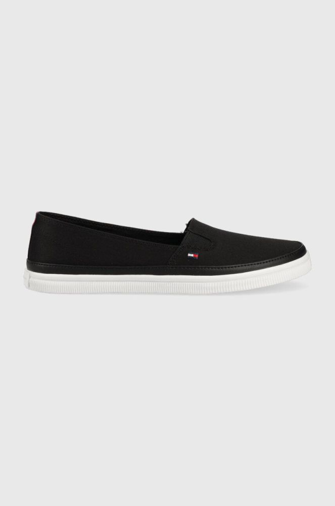 Кеди Tommy Hilfiger ESSENTIAL KESHA SLIP-ON жіночі колір чорний FW0FW07121