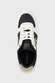 Кросівки Tommy Hilfiger BASKET SNEAKER WITH WEBBING GOLD колір синій FW0FW07175