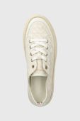 Кеди Tommy Hilfiger VULC ROPE MONOGRAM WHITE DENIM жіночі колір бежевий FW0FW07254