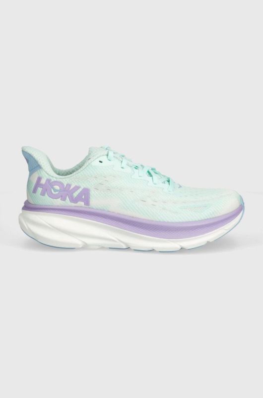 Бігові кросівки Hoka One One Clifton 9 колір бірюзовий фото 2