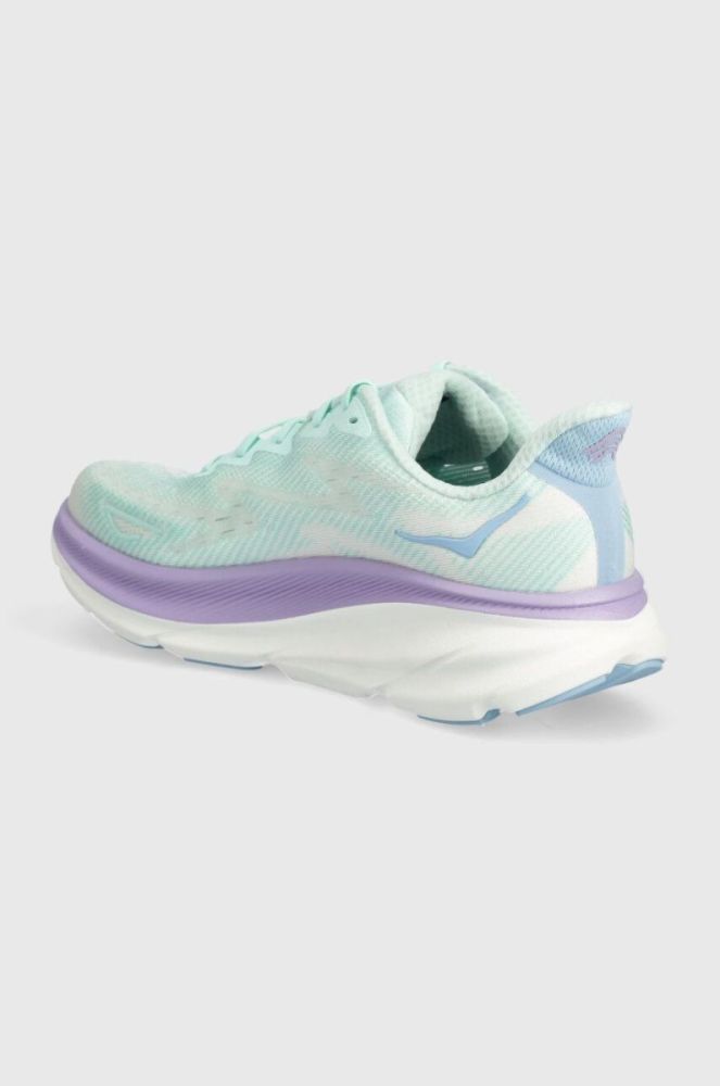 Бігові кросівки Hoka One One Clifton 9 колір бірюзовий фото 3