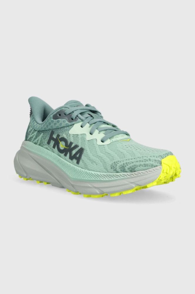 Бігові кросівки Hoka One One Challenger ATR 7 колір зелений фото 2