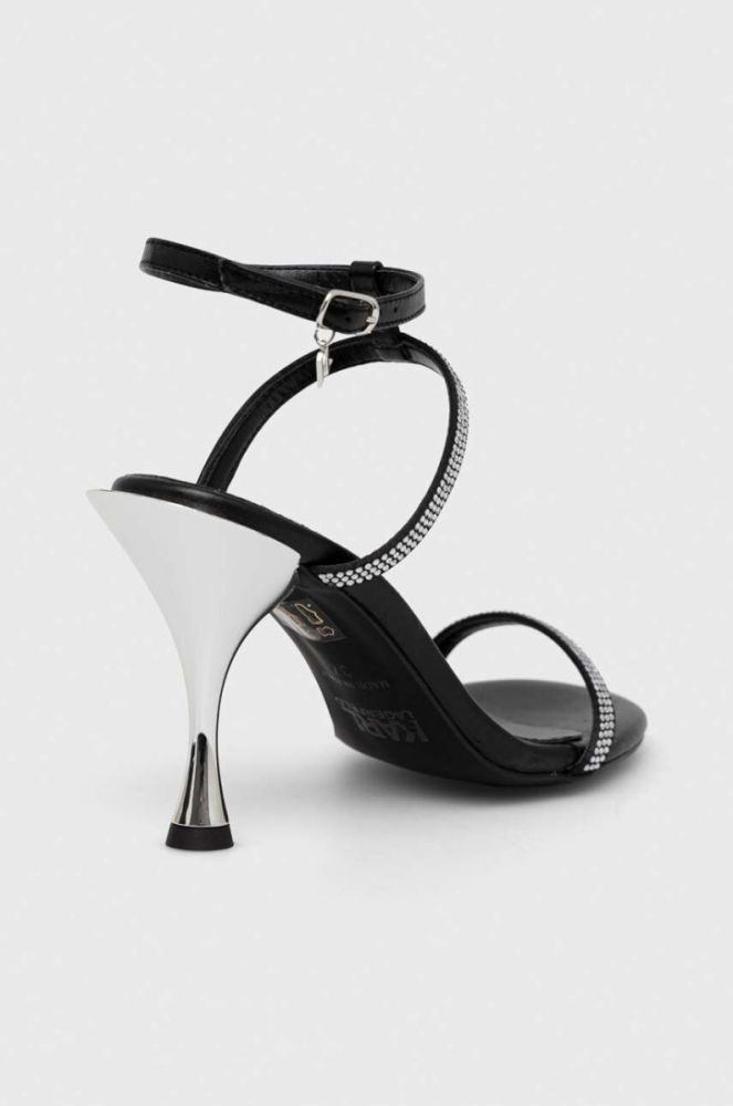 Шкіряні сандалі Karl Lagerfeld PANACHE HI колір чорний KL30829 фото 3