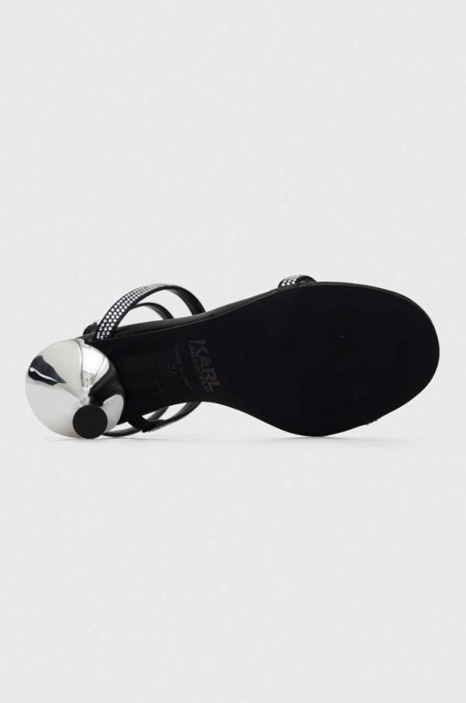 Шкіряні сандалі Karl Lagerfeld PANACHE HI колір чорний KL30829 фото 4