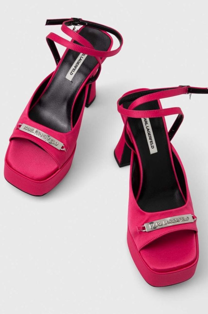 Сандалі Karl Lagerfeld LAZULA колір рожевий KL33905 фото 3