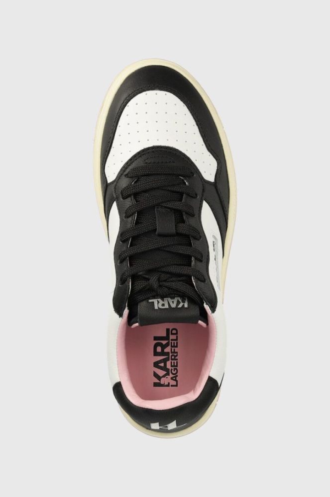 Шкіряні кросівки Karl Lagerfeld KREW KL KL63020 колір барвистий фото 4