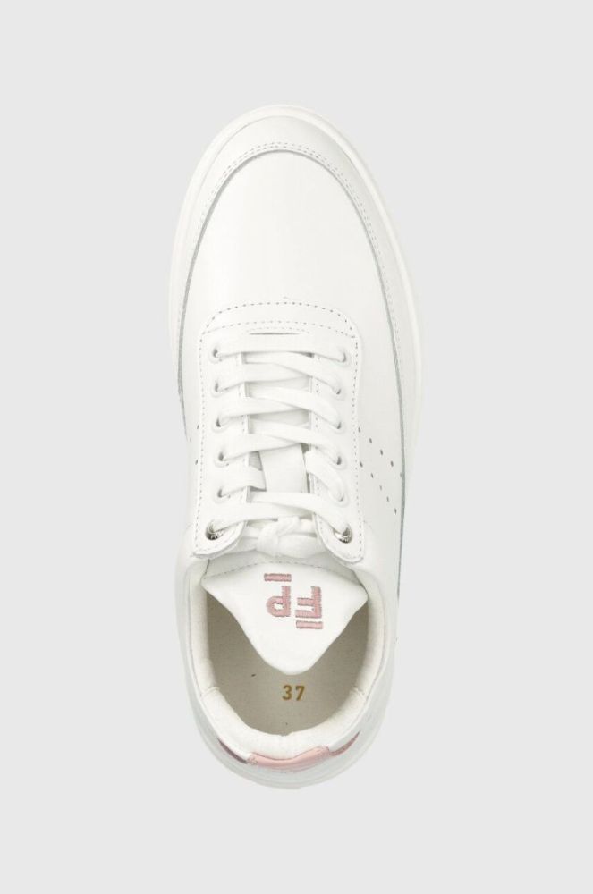 Шкіряні кросівки Filling Pieces Low Top Bianco колір білий 10127792081 10127792081-Rosa фото 4
