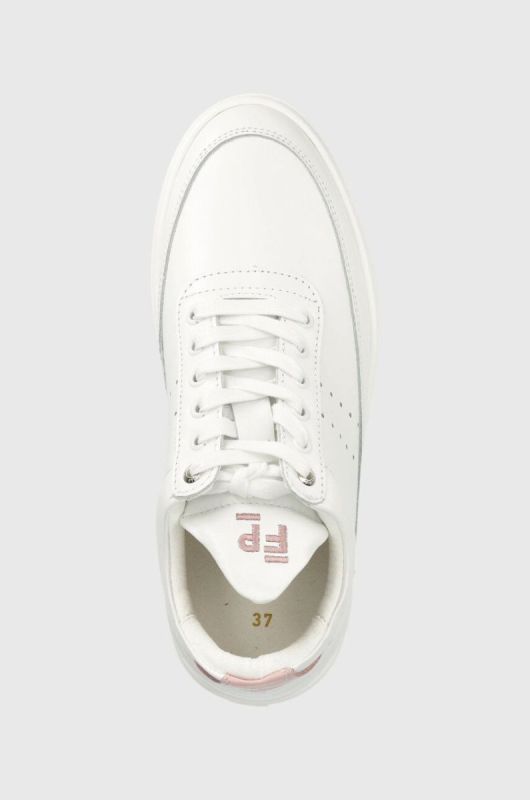 Шкіряні кросівки Filling Pieces Low Top Bianco колір білий фото 4
