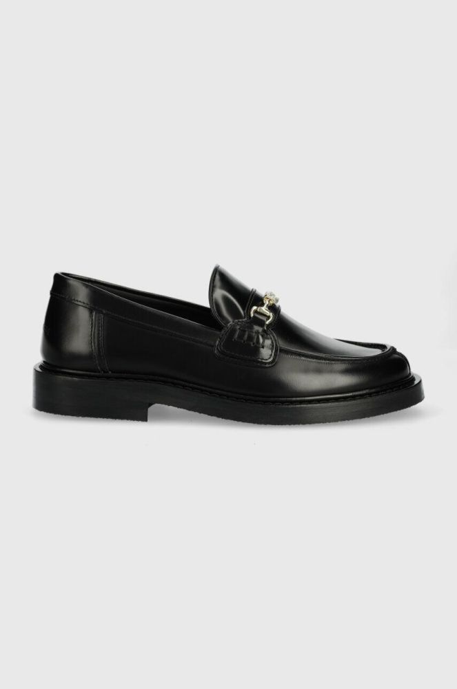 Шкіряні мокасини Filling Pieces Loafer Polido жіночі колір чорний на плоскому ходу 44233191847 44233191847-1847