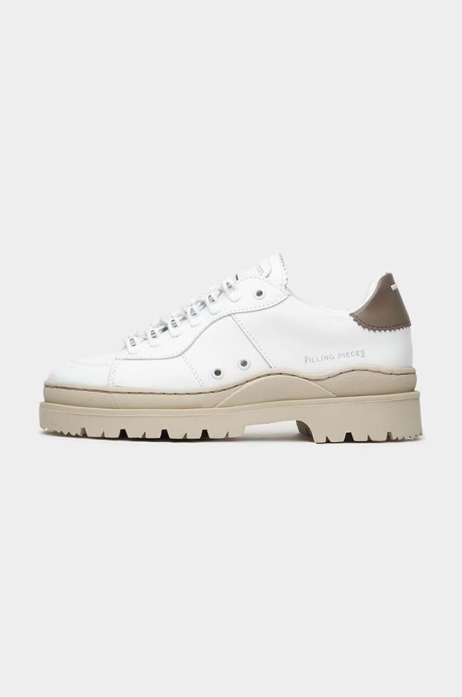 Шкіряні кросівки Filling Pieces Court Serrated колір білий 89128861002 89128861002-Grey