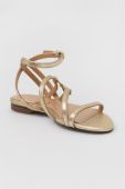 Шкіряні сандалі Patrizia Pepe жіночі колір золотий 2X0022 L031 Y346