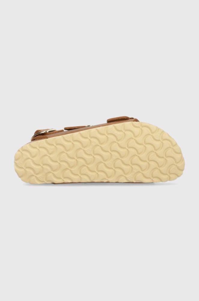 Шкіряні сандалі Birkenstock Milano Big Buckle жіночі колір коричневий 1024067 1024067-Cognac фото 5
