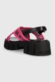 Сандалі Love Moschino жіночі колір рожевий на платформі JA16186G0GIX261A