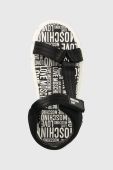 Сандалі Love Moschino жіночі колір чорний на платформі JA16216G0GIX300A