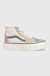 Замшеві кросівки Vans SK8-Hi Tapered Stackfo VN0A7Q5PMUL1 колір барвистий Замшеві кросівки Vans SK8-Hi Tapered Stackfo VN0A7Q5PMUL1 колір барвистий
