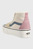 Замшеві кросівки Vans SK8-Hi Tapered Stackfo VN0A7Q5PMUL1 колір барвистий