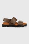 Шкіряні сандалі Camper Brutus Sandal жіночі колір коричневий на платформі K201323.009 Шкіряні сандалі Camper Brutus Sandal жіночі колір коричневий на платформі K201323.009