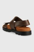 Шкіряні сандалі Camper Brutus Sandal жіночі колір коричневий на платформі K201323.009