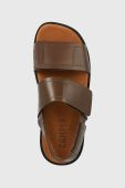 Шкіряні сандалі Camper Brutus Sandal жіночі колір коричневий на платформі K201323.009