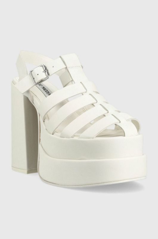Шкіряні сандалі Steve Madden Carlita колір білий SM11002385 фото 2