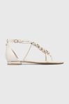 Шкіряні сандалі Guess CADHA жіночі колір білий FL6CDH LEA21 Шкіряні сандалі Guess CADHA жіночі колір білий FL6CDH LEA21