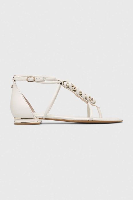 Шкіряні сандалі Guess CADHA жіночі колір білий FL6CDH LEA21
