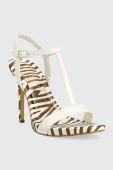 Шкіряні сандалі Guess FACY колір білий FL6FAC LEA03