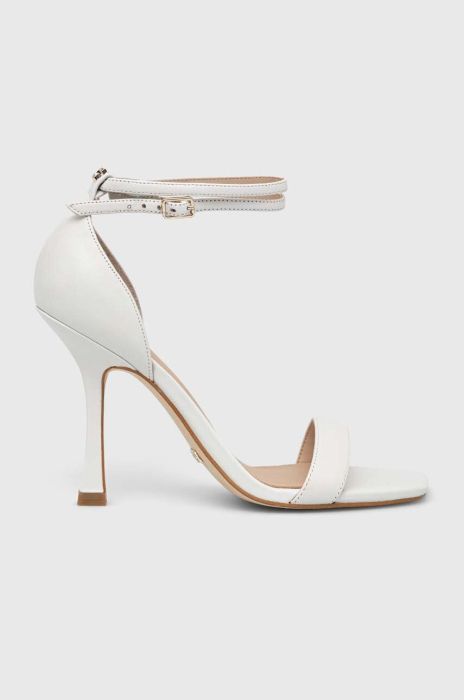 Шкіряні сандалі Guess HYLAN2 колір білий FL6HN2 LEA03