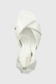 Шкіряні сандалі Guess HYSON колір білий FL6HYS LEA03