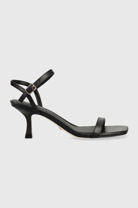 Шкіряні сандалі Guess RIMIA2 колір чорний FL6R2M LEA03