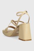 Шкіряні сандалі Guess TILINE колір бежевий FL6TLI LEA03