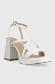 Шкіряні сандалі Guess TILINE колір білий FL6TLI LEA03