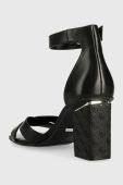 Шкіряні сандалі Guess YANCY колір чорний FL6YAN LEA03