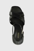 Шкіряні сандалі Guess YANCY колір чорний FL6YAN LEA03